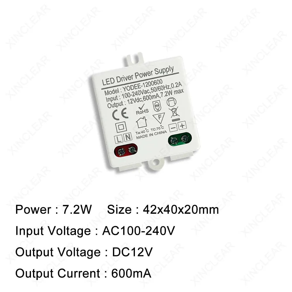 driver led 12v 10w 830ma 12w 24v 500ma blanc moderne
