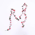 guirlande artificielle fleurs roses décoration mariage anniversaire intérieur romantique