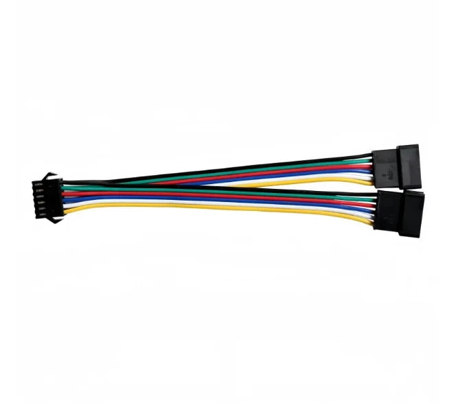 câble patch led connecteur sm jst ws2812 ws2811 rgb 24v noir rouge bleu vert