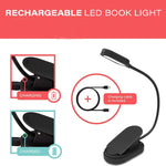 lampe led clipable lecture rechargeable bloque lumière bleue moderne minimaliste niveaux luminosité câble