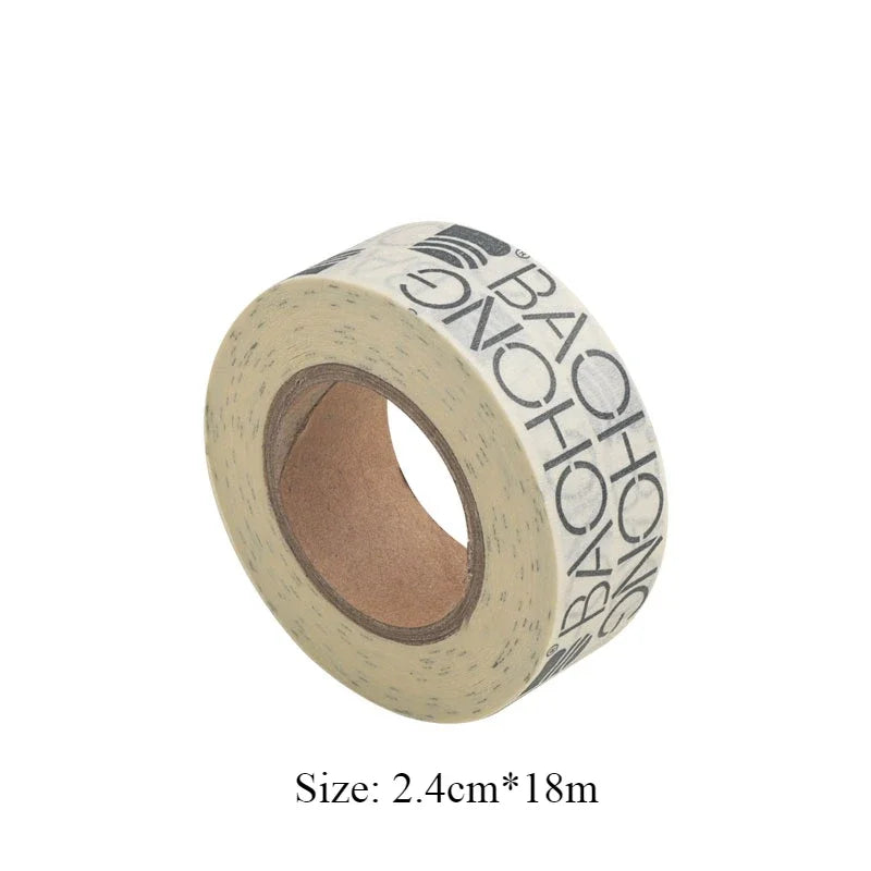 ruban adhésif blanc noir imprimé baohong logo moderne minimaliste 10mètres 25mm