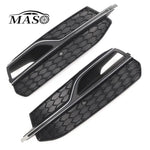 pare chocs arrière moderne noir texture géométrique grille 52cm 14.5cmAUDI A3 2014 2016