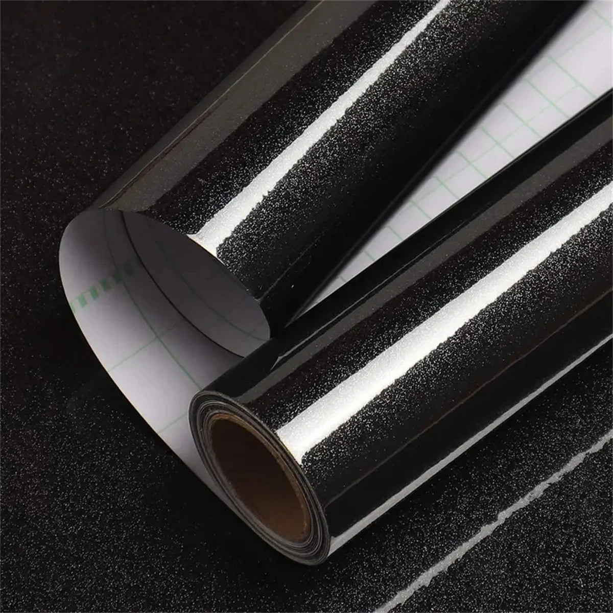 papier peint auto adhésif noir brillant moderne fond uni imperméable résistant humidité anti moisissures