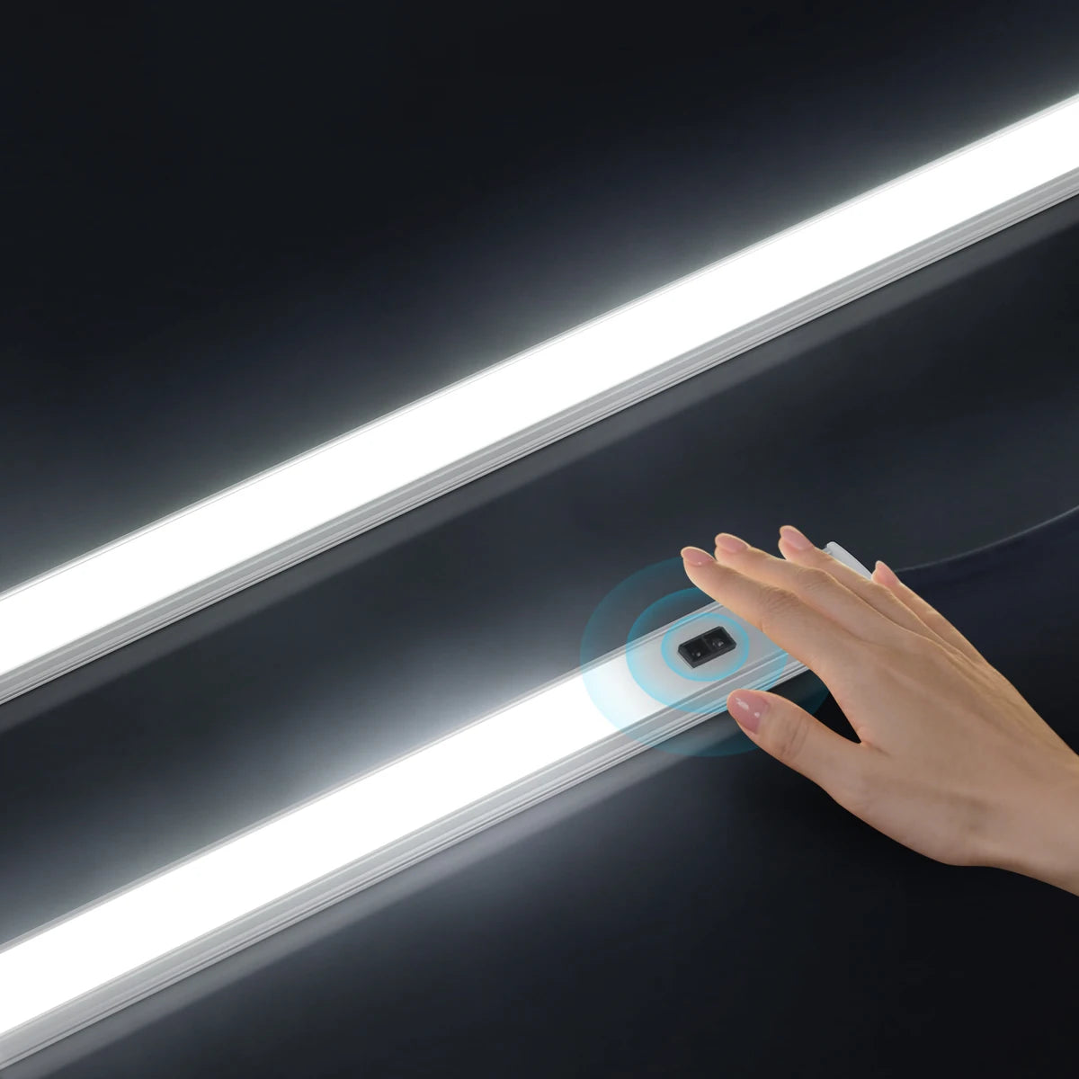 lampe led tactile blanche moderne adhésif sensor sans contact 5v 5w aluminium