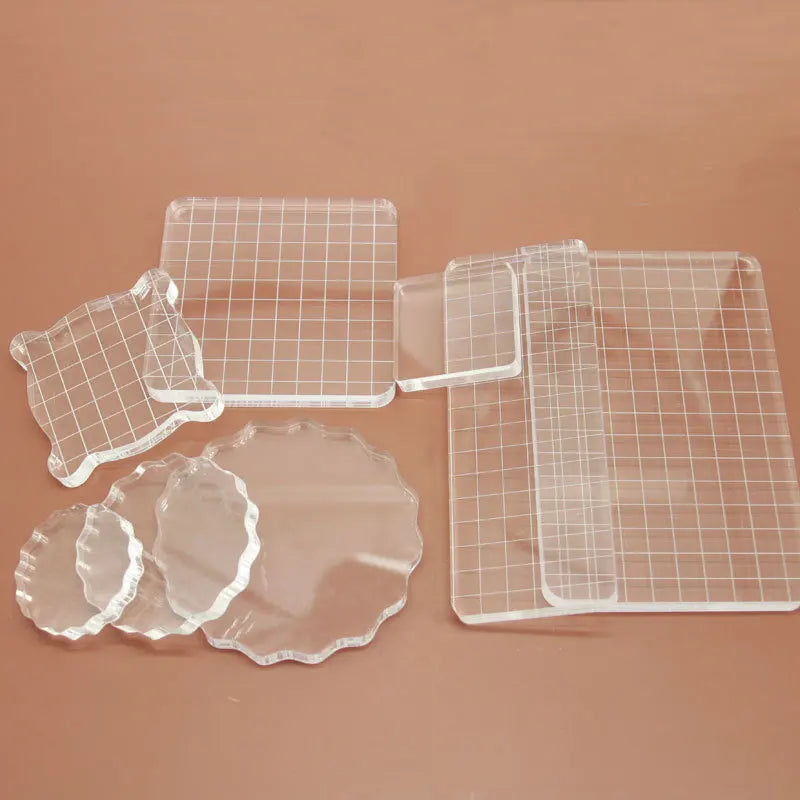 supports découpe transparents grille adhésif moderne bricolage scrapbooking