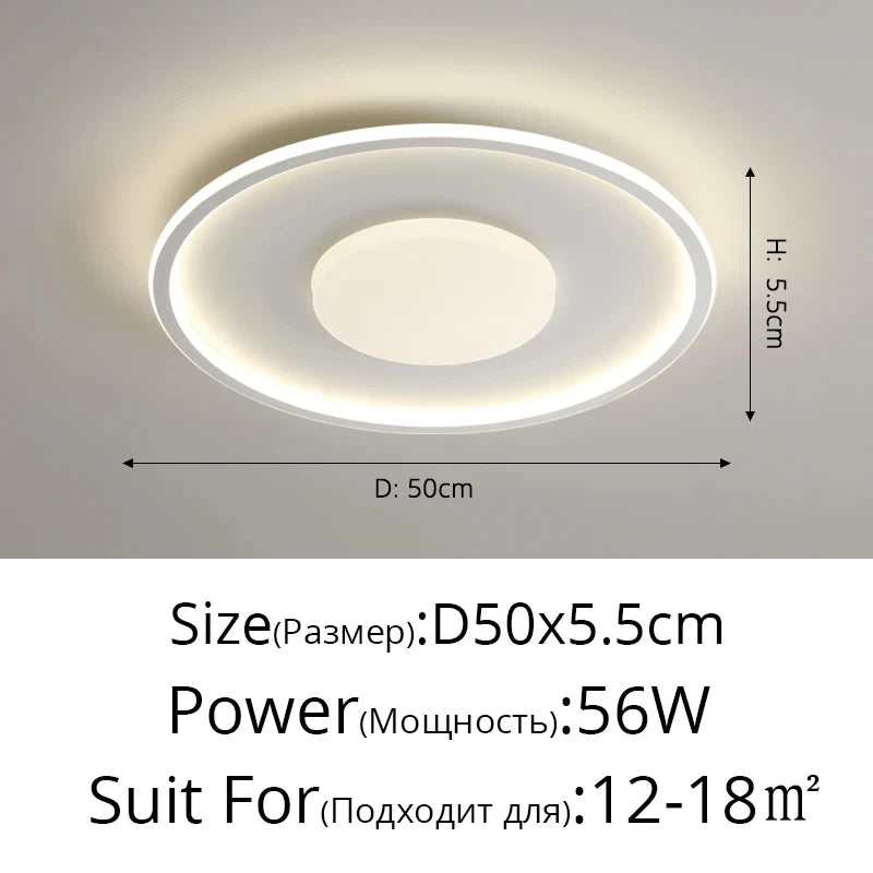 plafonnier led moderne blanc rectangulaire ovale nuage sans télécommande