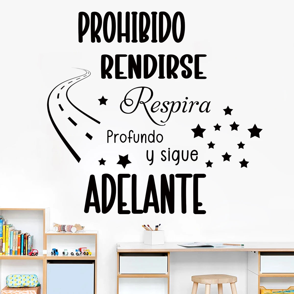 autocollant mural noir lettres étoiles moderne chambre enfant salon école éducatif rembobinable pvc