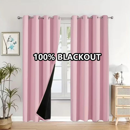 rideaux occultants 100% polyester couleur beige gris rose bleu moderne décoration intérieure occultants triple