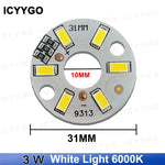 plaque led haute luminosité 3w blanc chaud 5v 31mm leds circulaire modernes