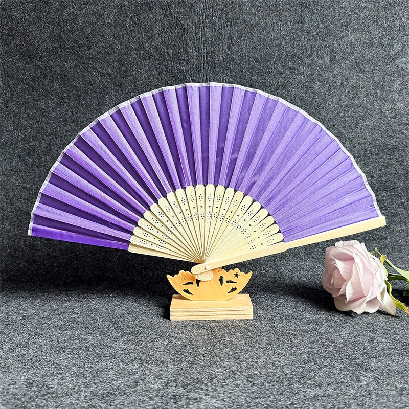 éventail pliant bambou violet rouge bleu noir vert rose jaune blanc gris traditionnel moderne