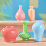 vases résine couleur verte bleue rose orange violet beiges modernes ornement cuisine bricolage accessoires
