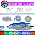 ruban led multicolore moderne télécommande 30m adhésif led rgb 12v non étanche