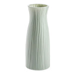 vases table modernes opaques plissés rose clair vert pastel blanc minimaliste