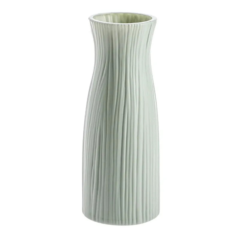 vases table modernes opaques plissés rose clair vert pastel blanc minimaliste