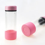 cache tasse silicone couleur vert bleu rose gris noir adhésif isolation thermique moderne pratique