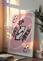 décoration murale moderne toile impression love you more rose plantes frame chambre erotique