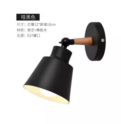 lampe murale moderne bois minimaliste blanc rose noir vert olive