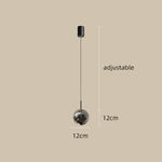 Suspension lumineuse moderne sphérique brillante noir argent or salon chambre