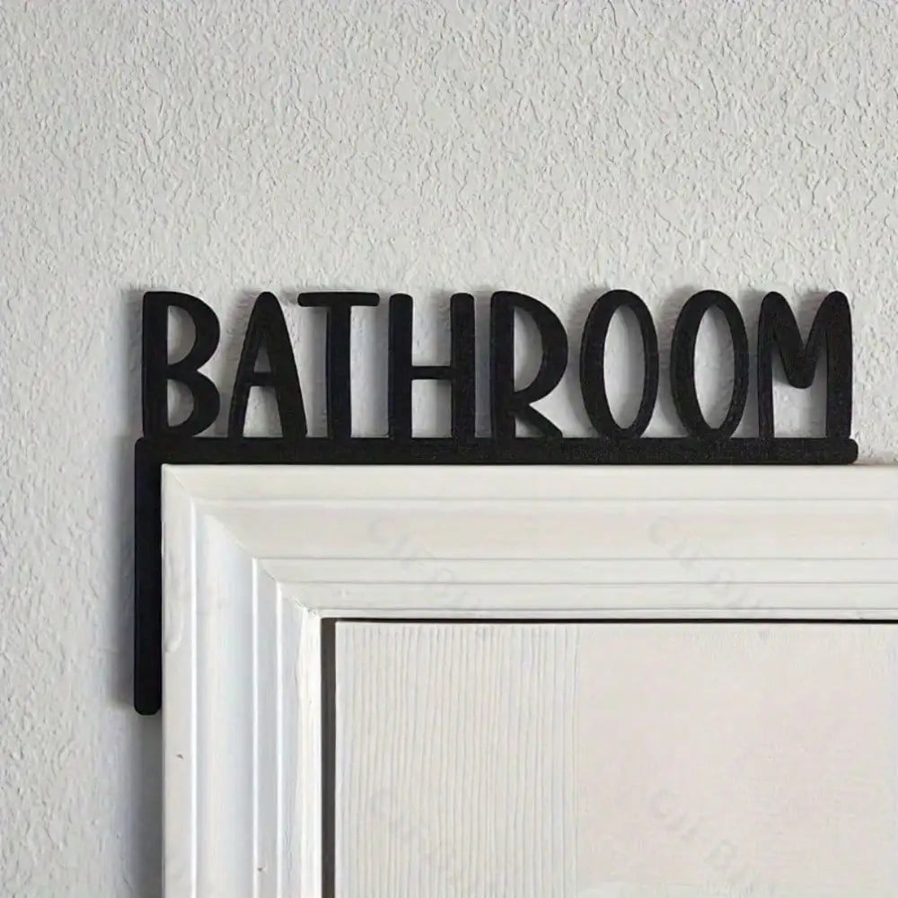 panneau mural moderne minimaliste noir blanc salle bain porte chambre salon décoration accroches clés