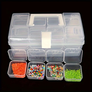 boîtes rangement plastique rose bleu vert orange modernes pratiques poignée