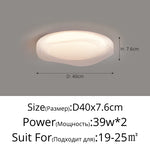 plafonnier moderne blanc rond éclairage quotidien surface opaque lumière led ultra mince