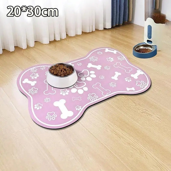 tapis sol chien chat imperméable antidérapant séchage rapide motif pattes