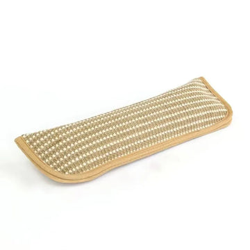 tapis chat moderne beige tissé résistant jouet interactif minimaliste