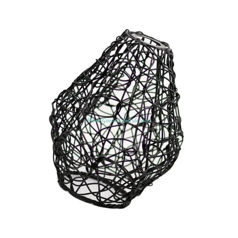 lampe suspendue tressée noir blanc moderne rustique abat jour plafonnier couvercle éclairage déco