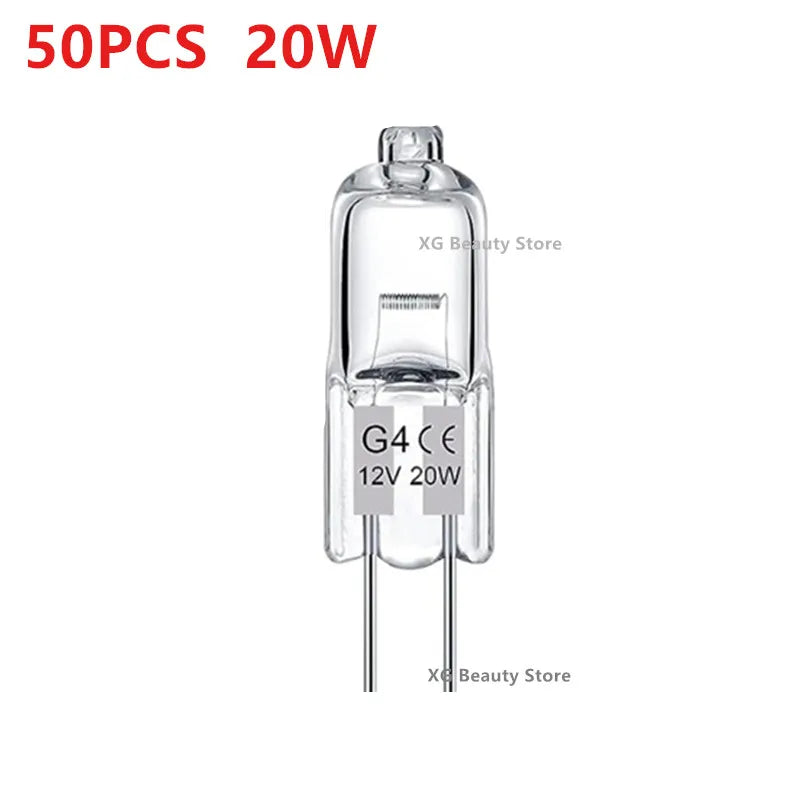 ampoules halogènes transparentes opalescentes base g4 coniques dimmables 2800k 10w 20w 10pcs 50pcs 100pcs
