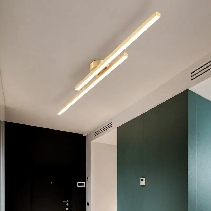 lampe murale moderne led noir or minimaliste surface