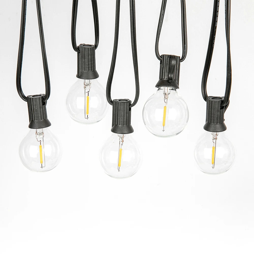 guirlande lumineuse led ampoules globe vintage décoration maison 220v 100ft 30mètres