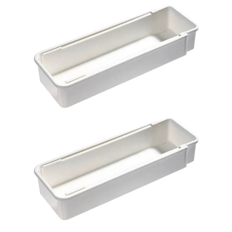 boîtes rangement tiroir blanc modernes pratiques cuisine vaisselle accessoires organisation