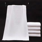 serviettes blanches coton épais absorption rapide dimension 35x75cm qualité haut gamme usage toilette texture