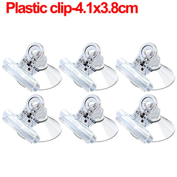 pinces clips ventouses multifonctionnelles acier inoxydable argentées transparentes modernes fenêtre porte salle bain cuisine