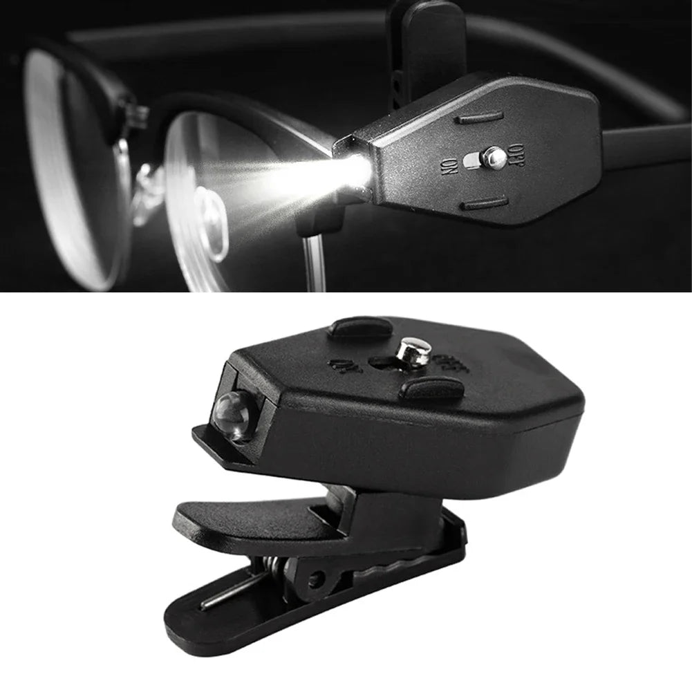 lunettes lecture lampe intégrée clip led noires contrôles modernes rechargeables tiện ích này