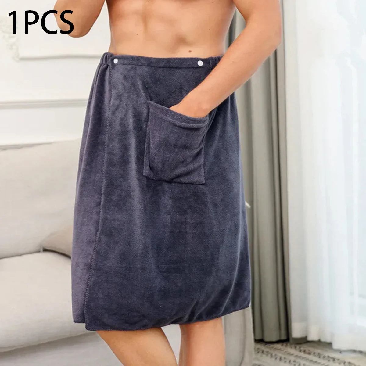 serviette toilette microfibre velours gris marron bleu blanc moderne poche élastique rapide absorption machine