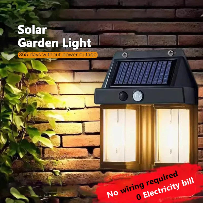 lampe solaire jardin led moderne ip65 étanche détecteur mouvement noir vis fixationsextérieur