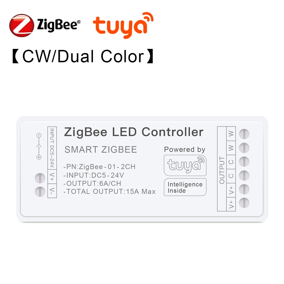 contrôleur led zigbee blanc moderne adhésif 1ch 2ch 3ch 4ch 5ch adaptateur puissance