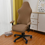 housse chaise élasthanne polyester anti salissures couleurs noir blanc gris moderne ergonomique adjustable roulettes