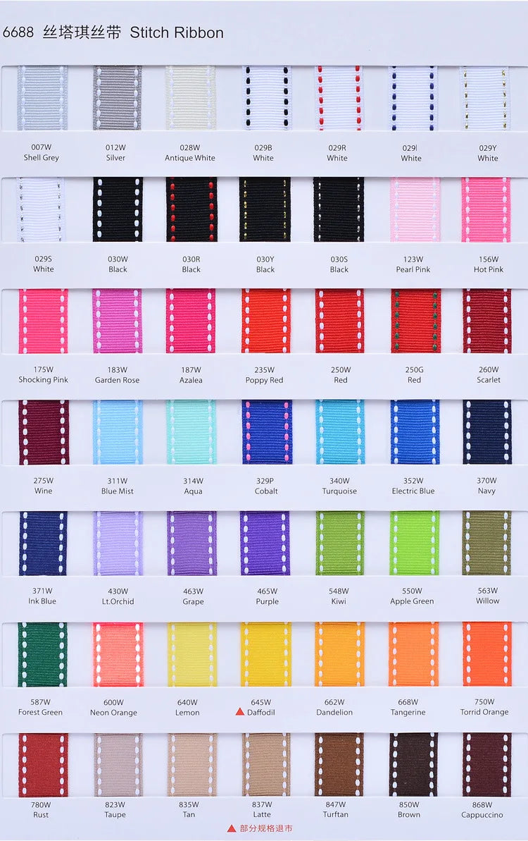 rubans polyester blanc noir rose orange vert bleu clair rayures classiques 0.6cm 0.9cm 1.3cm