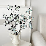 décoration intérieure branche artificielle papillons bleu violet branches naturelles maison mariage anniversaire