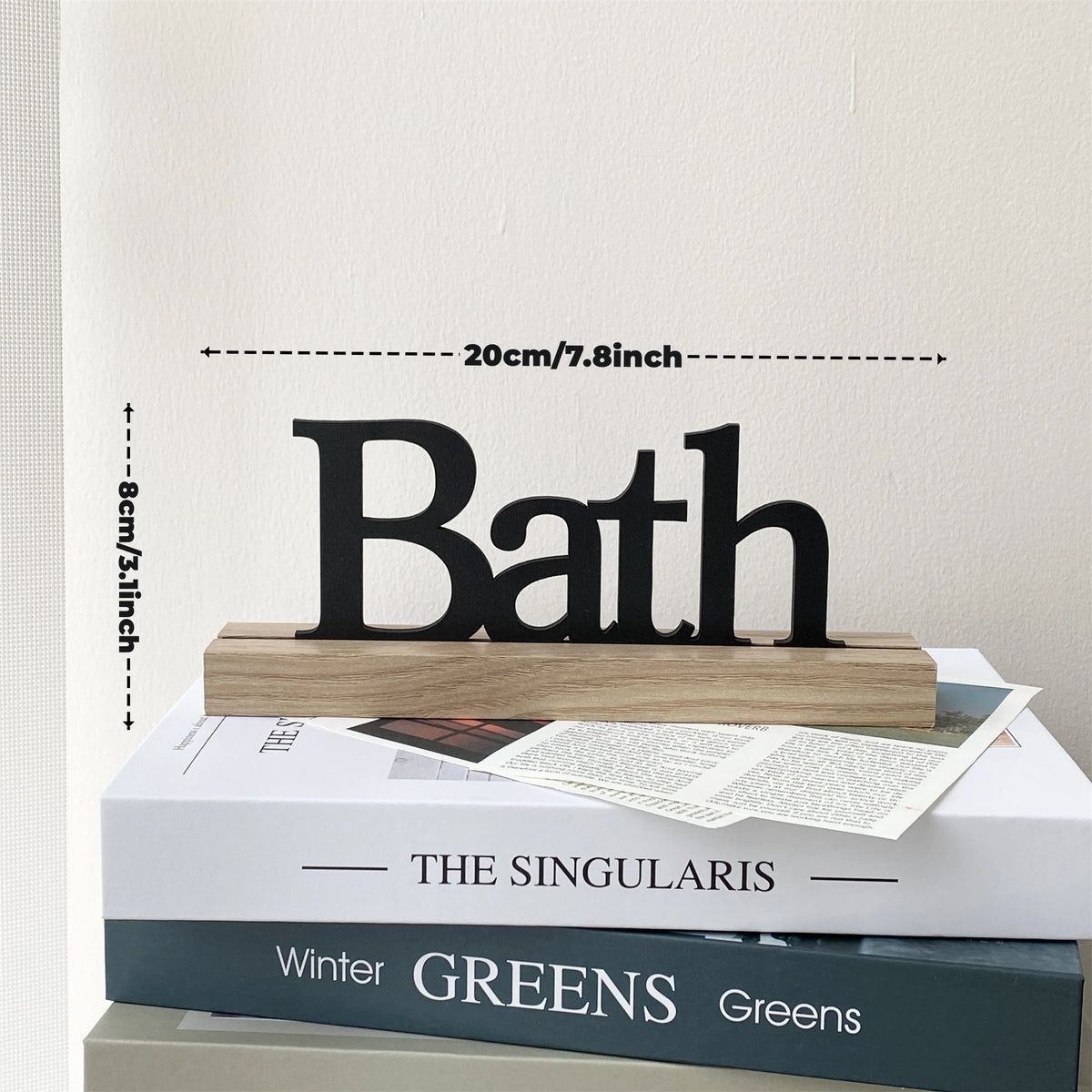 décoration murale lettres bath eat welcome kitchen bois clair rustique champêtre