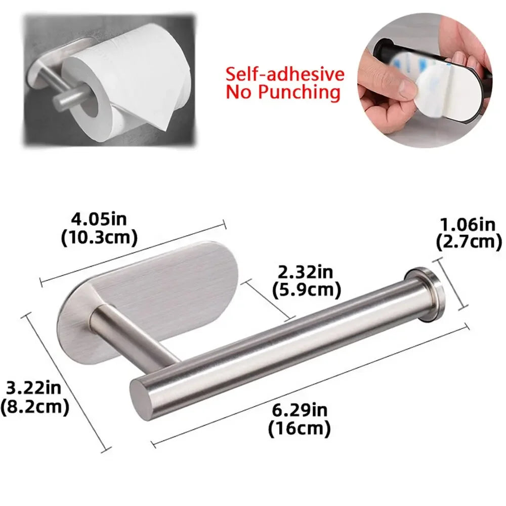 porte rouleau papier toilette adhésif noir mat moderne salle bain cuisine accessoris eponge brosse
