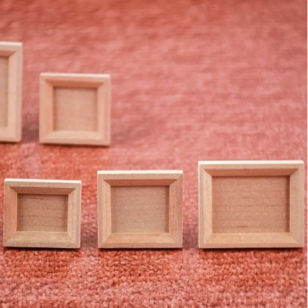 cadres photo miniatures bois clair classiques minimalistes animaux nature