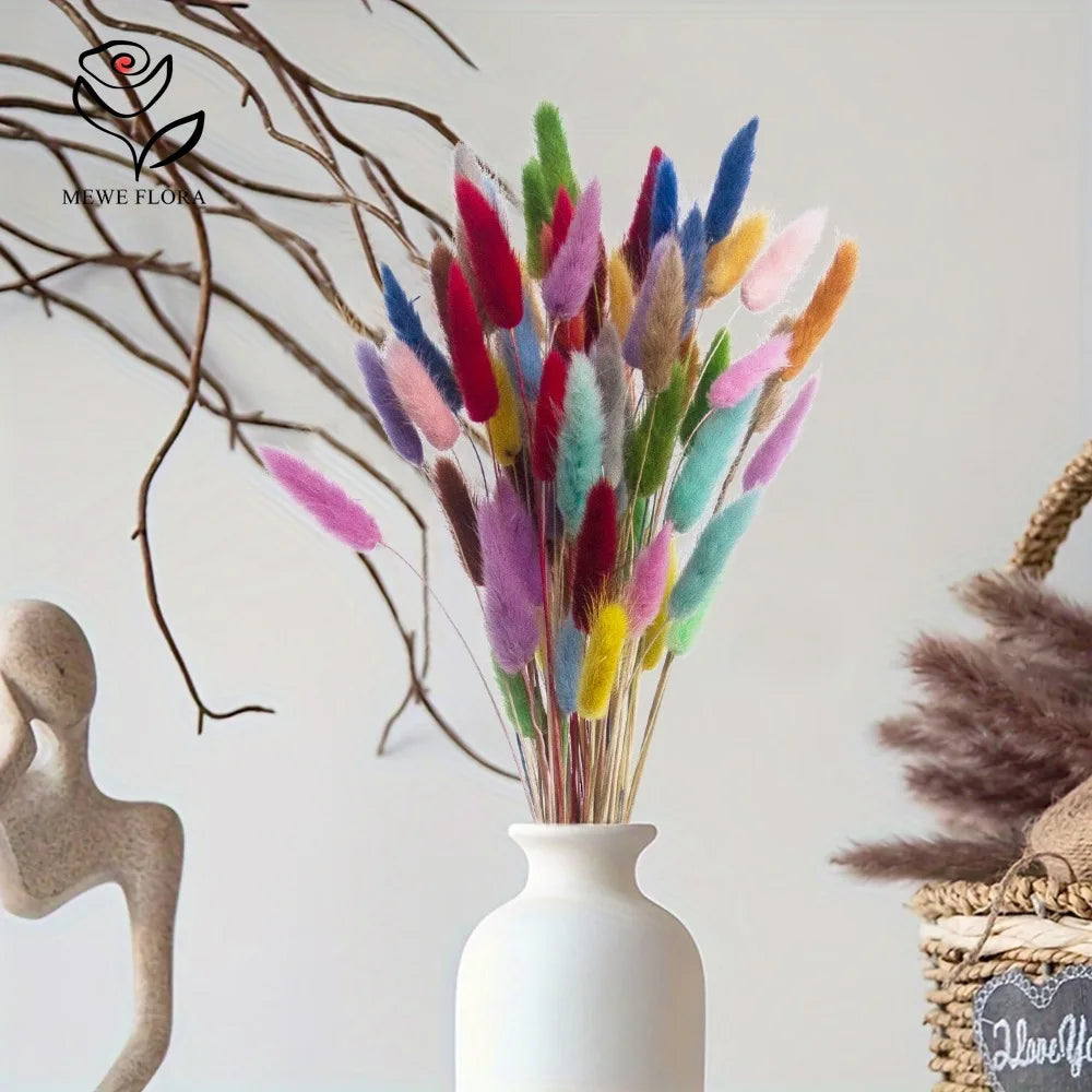 décoration maison multicolore plumes artificielles ovales douces ondulées vase verre statuette corbeille osier
