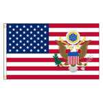 drapeau américain super tex polyester dorés rouge blanc bleu décoration classique 120x180cm
