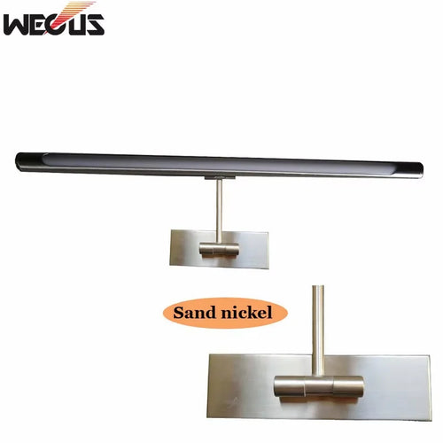 lampe murale moderne led 7w nickel mat autonome 48cm éclairage maison fixations vis