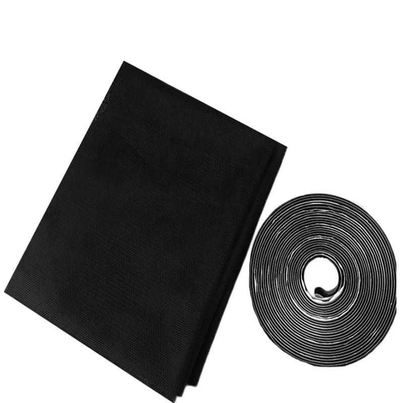 filet anti moustiques adhésif noir fenetre maille fine moderne opacité 15m2 2m