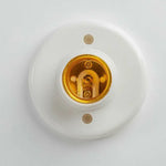 socle ampoule blanc moderne base lampe diametre 78mm hauteur 60mm rond lisse