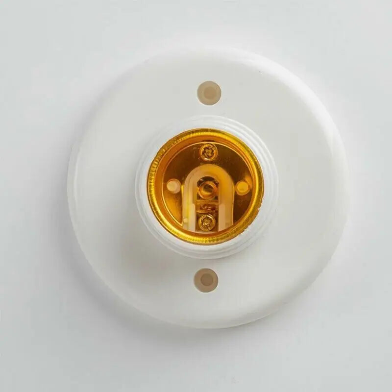 socle ampoule blanc moderne base lampe diametre 78mm hauteur 60mm rond lisse